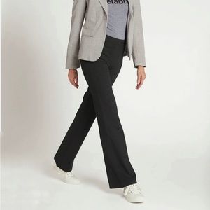 Betabrand Boot Cut Classic Dress Yoga Pant Black Size Large